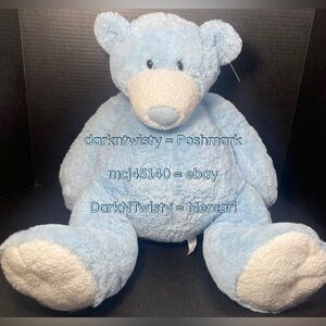 JUMBO RARE VHTF BNWT Mary Meyer Huge Blue Teddy Bear GREAT GIFT